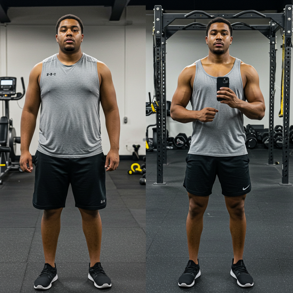 Transformation client Jordan before and after