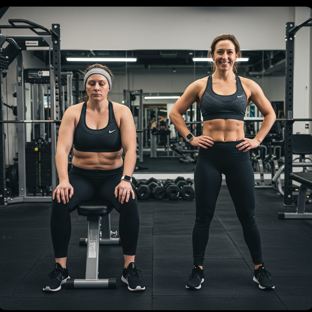 Transformation client Rachel smiling after results